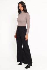 Jade Wide Leg Pant - Black