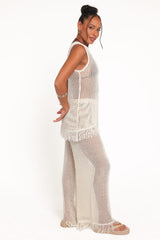 Lorna Knitted Pant - Off White
