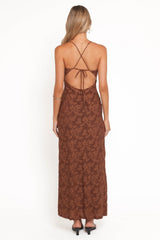 Araminta Maxi Dress - Brown