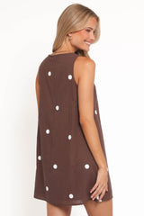 Chantelle Mini Dress - Chocolate Polka Dot