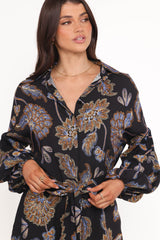 Pali Romper - Black Floral
