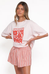 Caffe Dei Fiori Tee - Pink