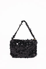 Annika Sequin Shoulder Bag - Black