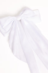 Grace Hair Bow - White