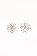 Indi Flower Earrings - Gold