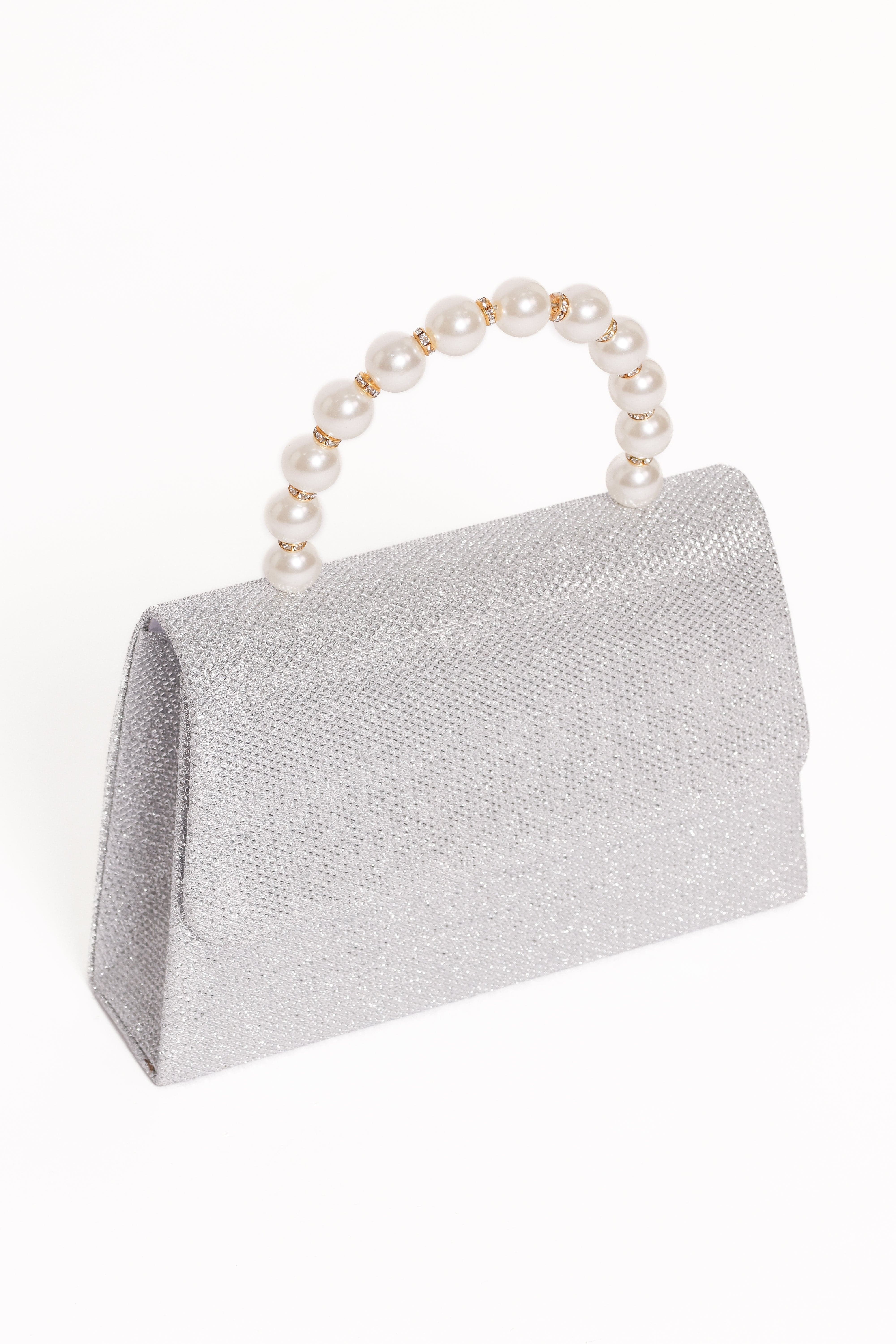 Jenn Embellished Bag - Champagne/Pearl