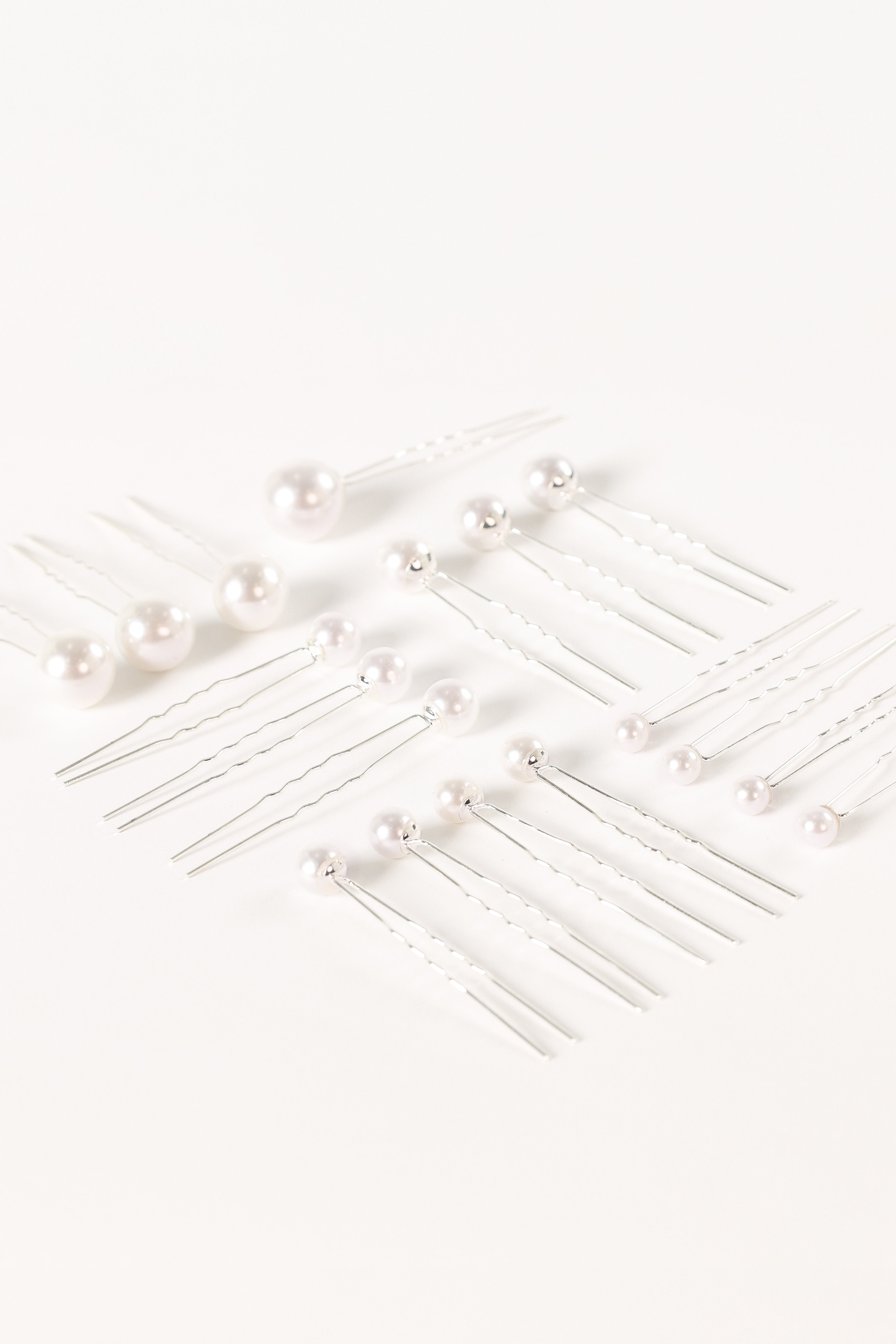 Laina Hair Pins - Pearl