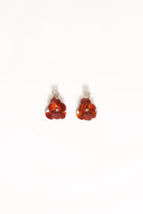 Lennon Flower Earrings - Gold/Brown