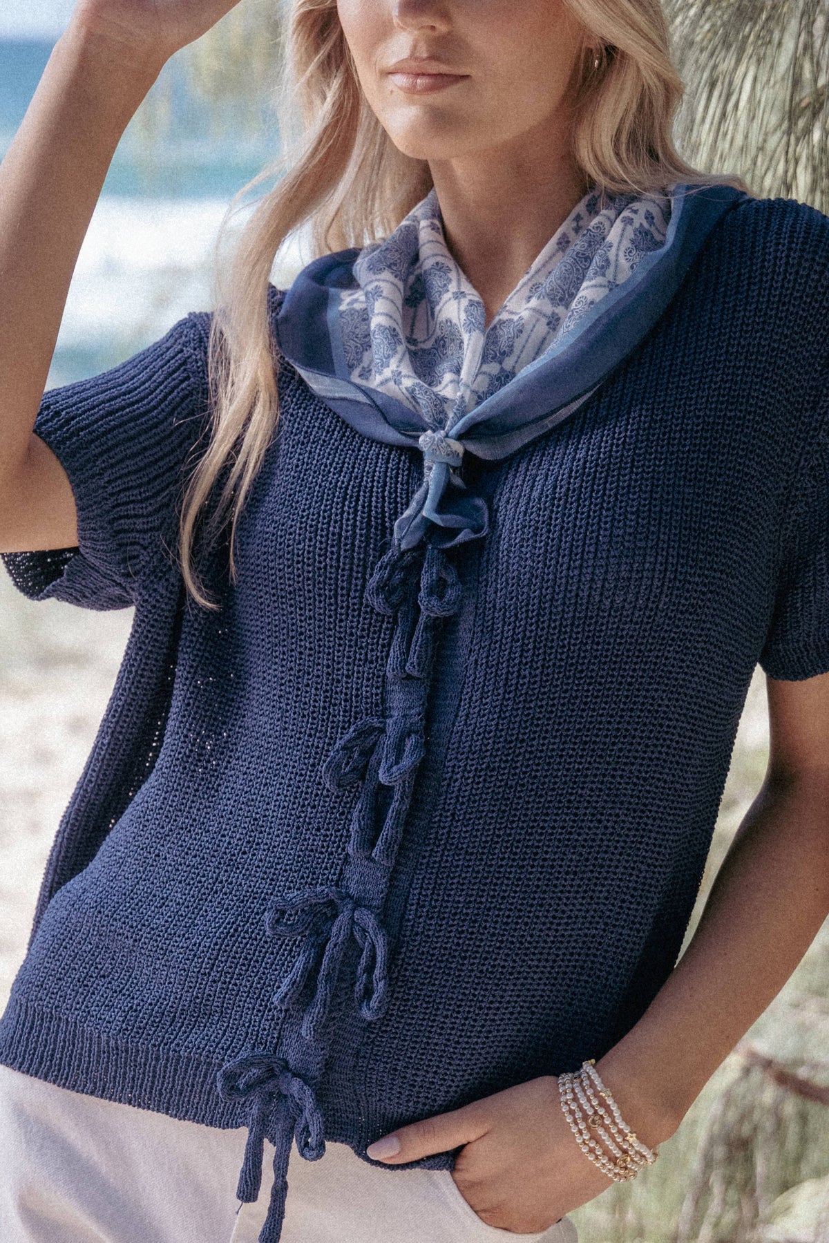 Nadia Scarf - Blue