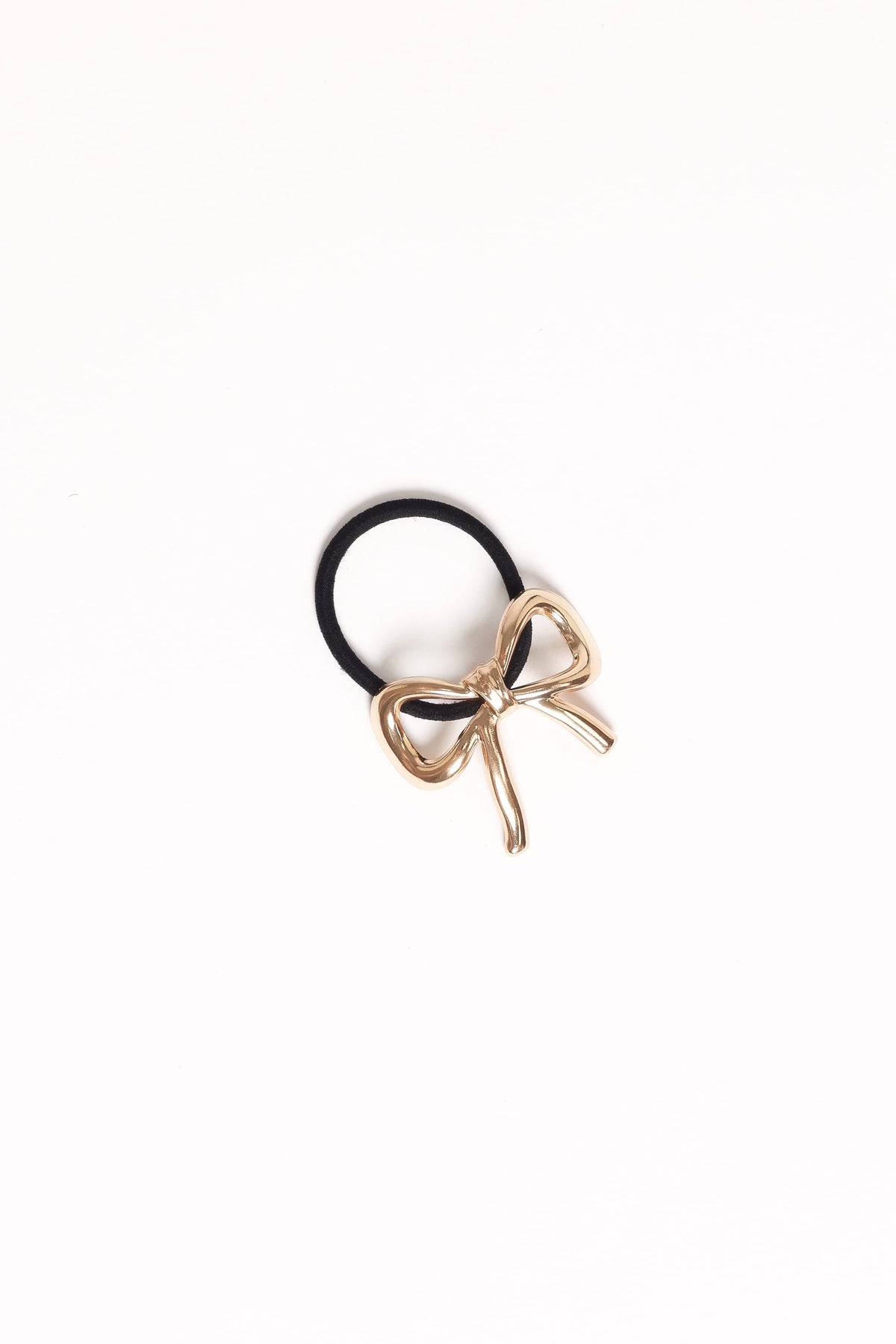 Roxy Bow Hair Tie - Gold