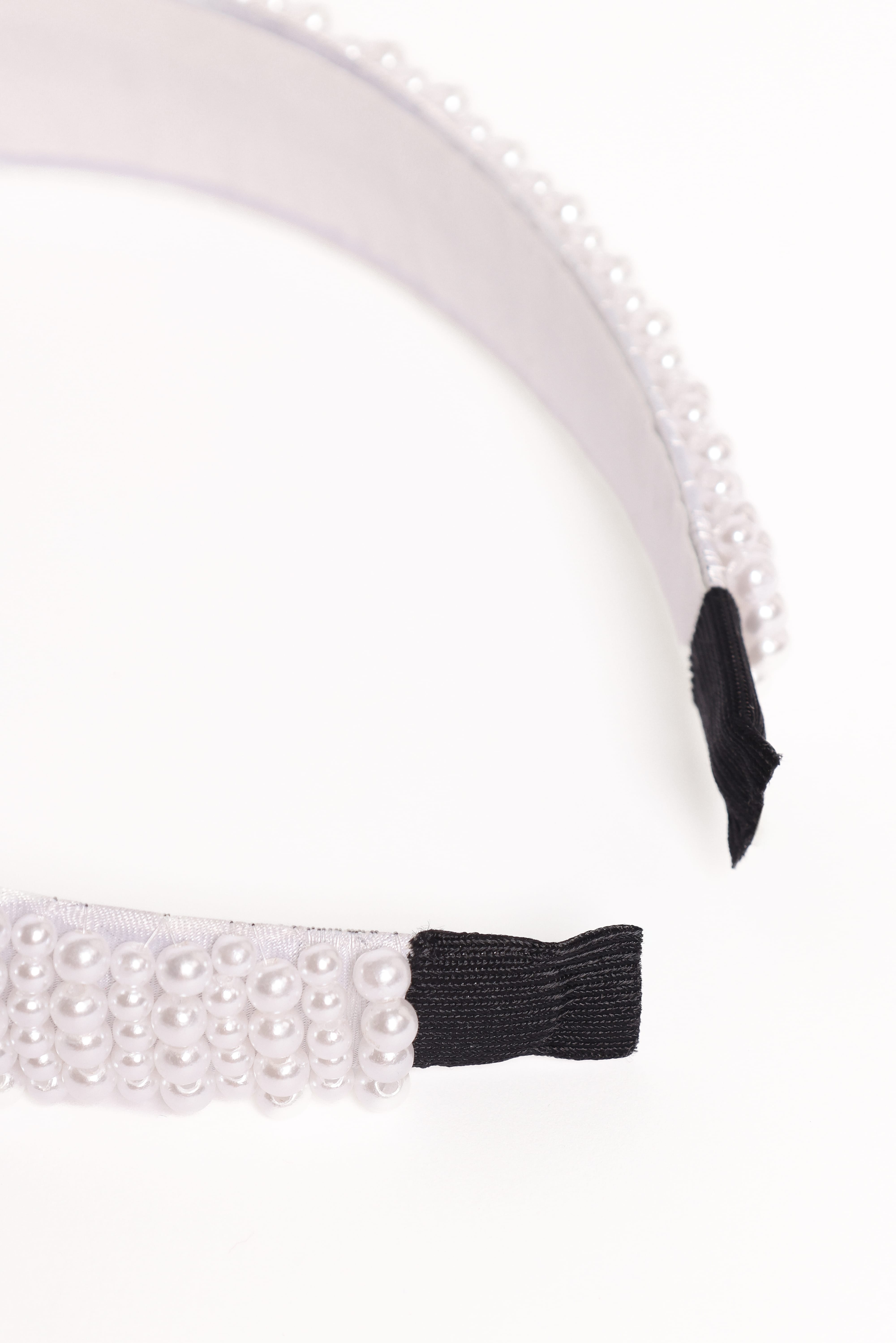 Simona Headband - Pearl