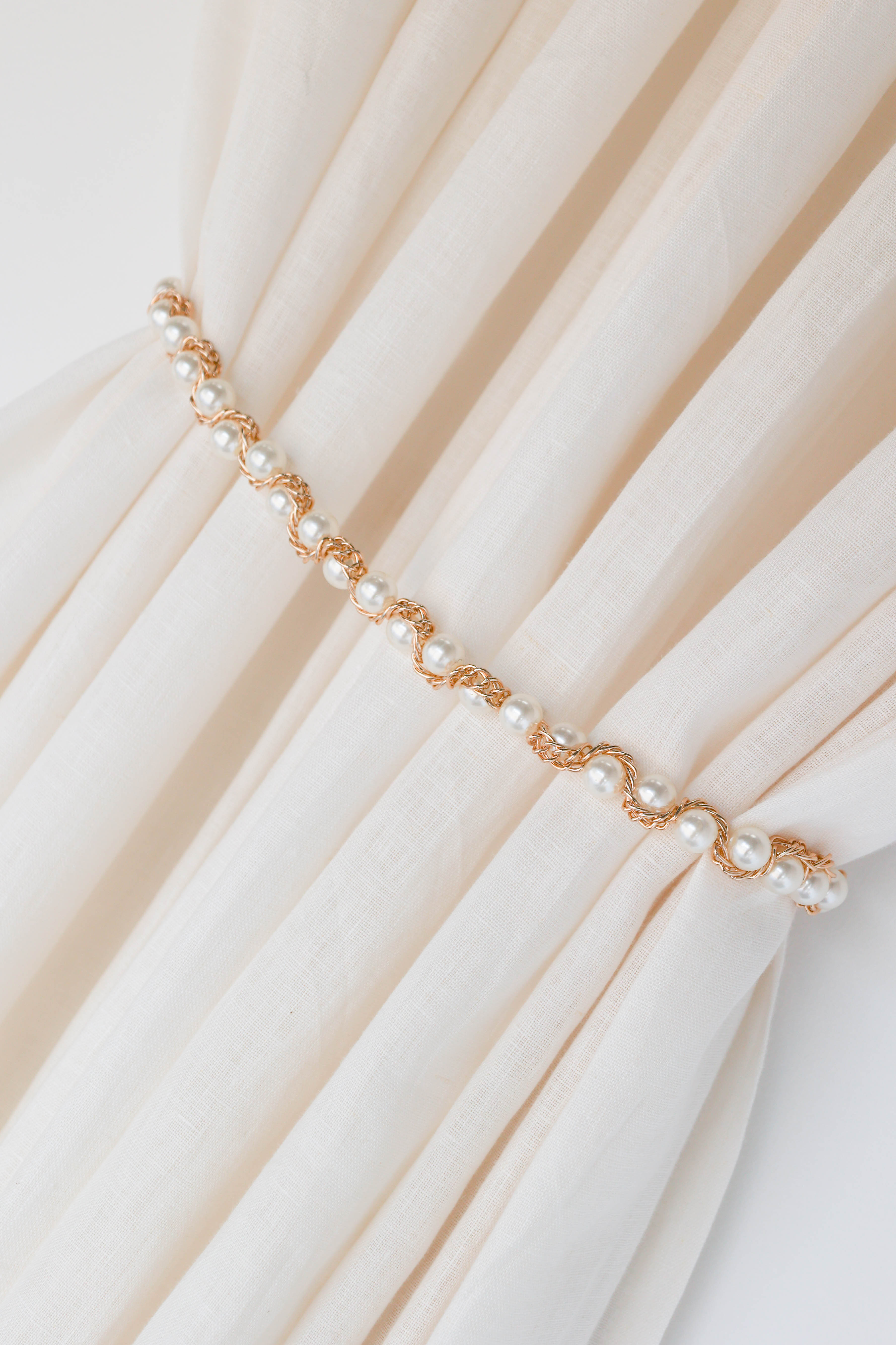 Sofia Pearl Belt - Gold