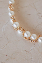 Sofia Pearl Belt - Gold