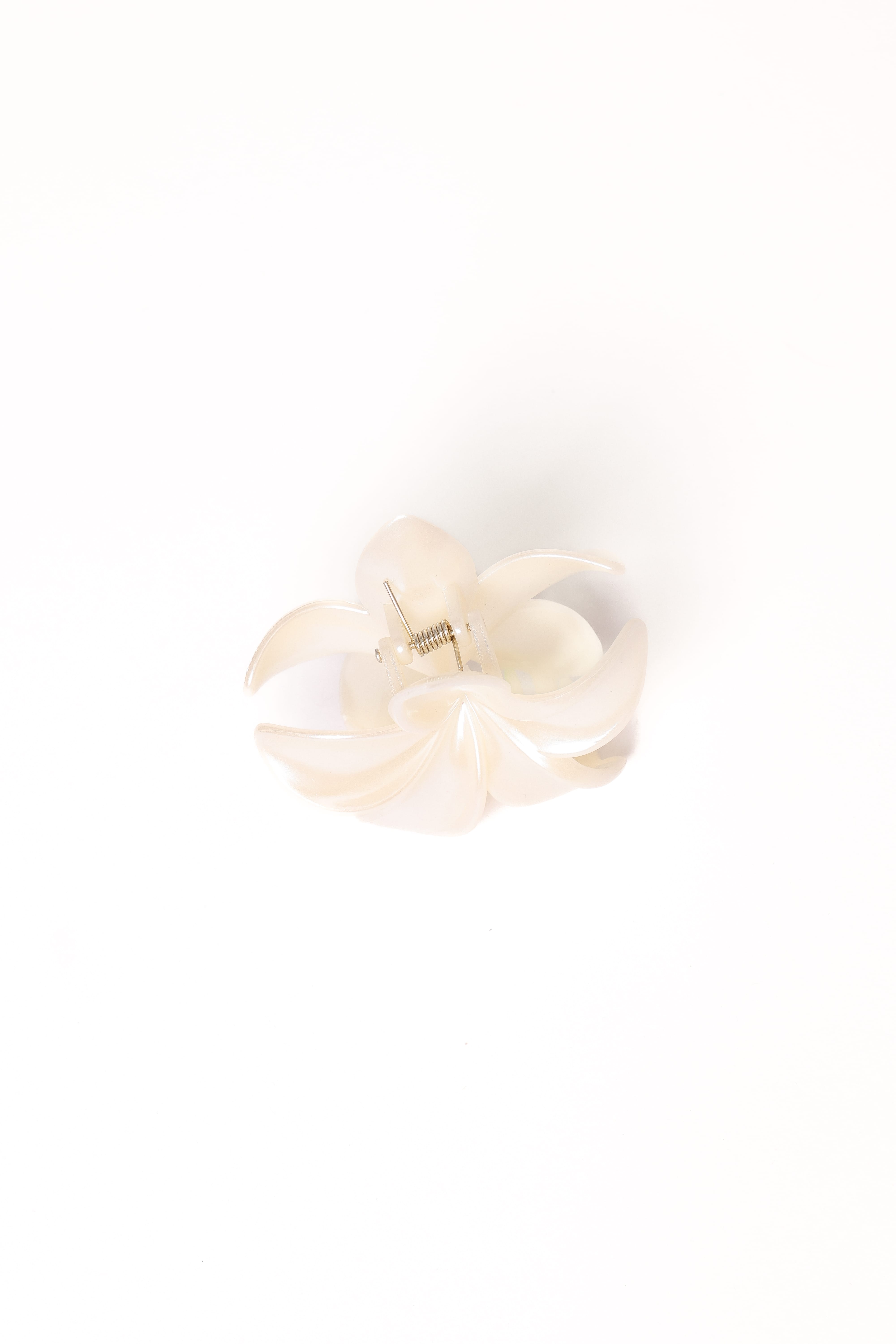 Tiarne Hair Clip - White