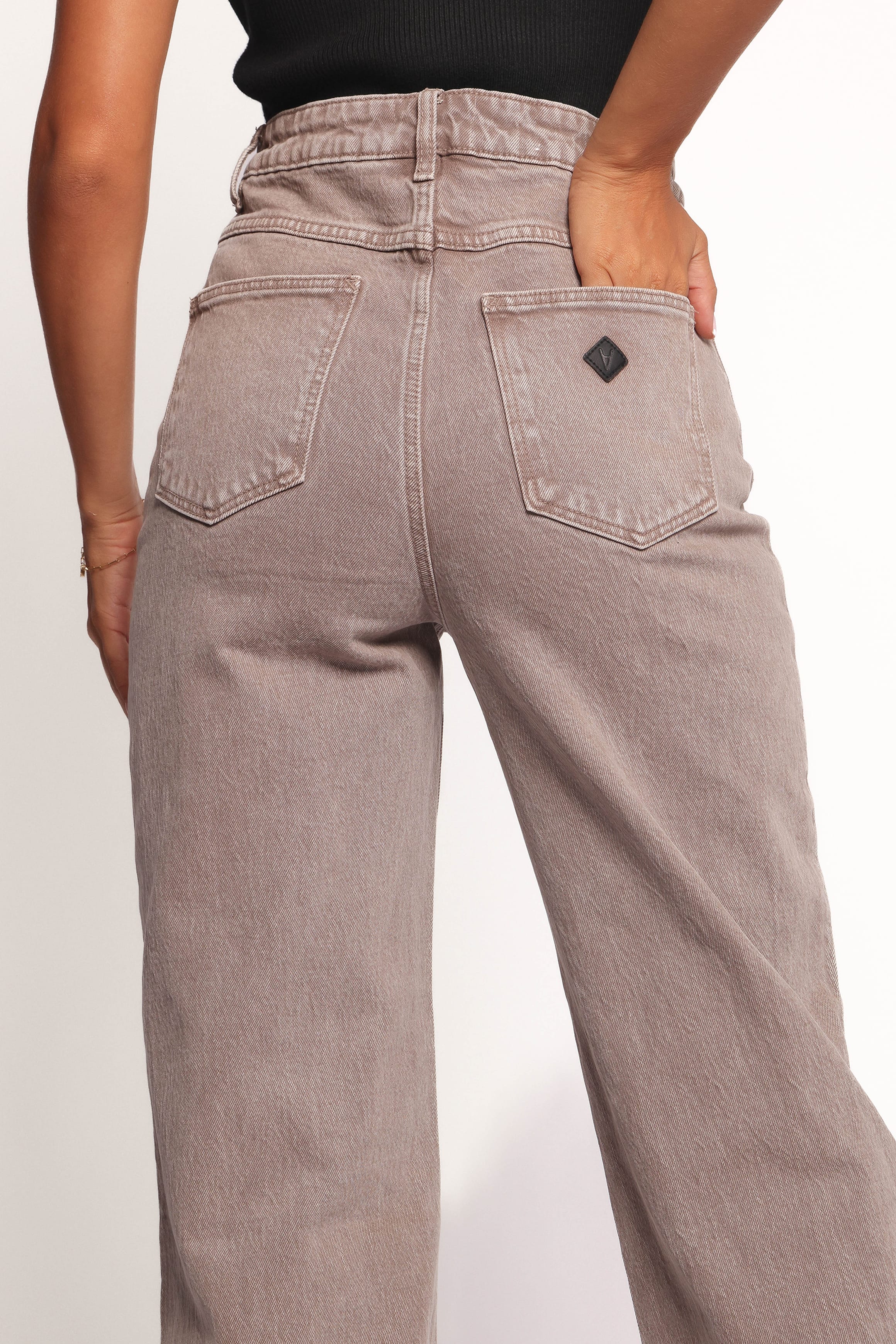 Abrand 94 High Wide Jeans - Mushroom