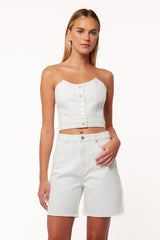 Abrand Carrie Shorts - White Light