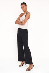Clark Crepe Wide Leg Pant - Black