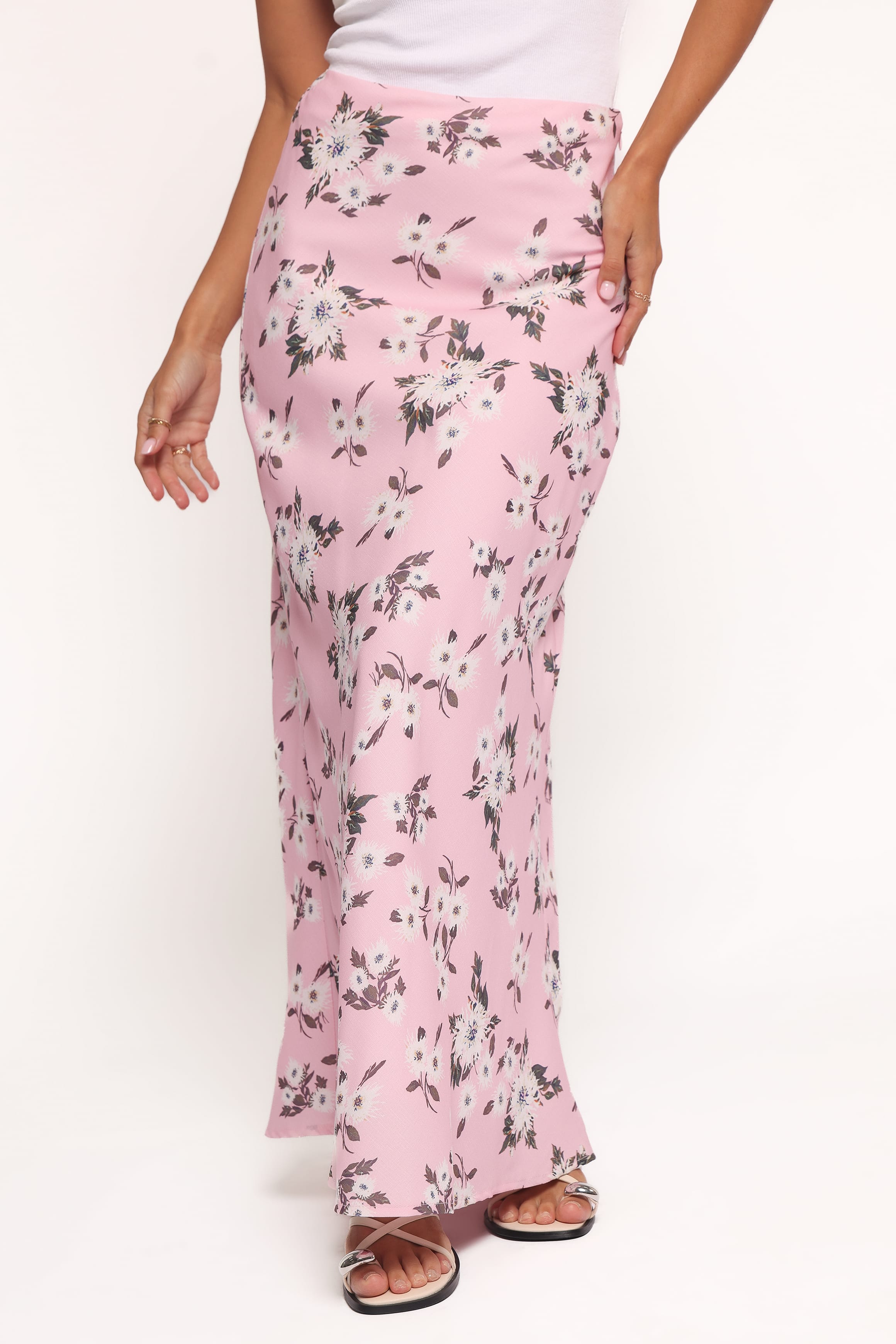 Evie Maxi Skirt - Pink Floral