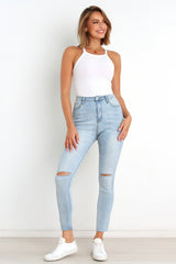 Hadie Jeans - Light Blue Wash