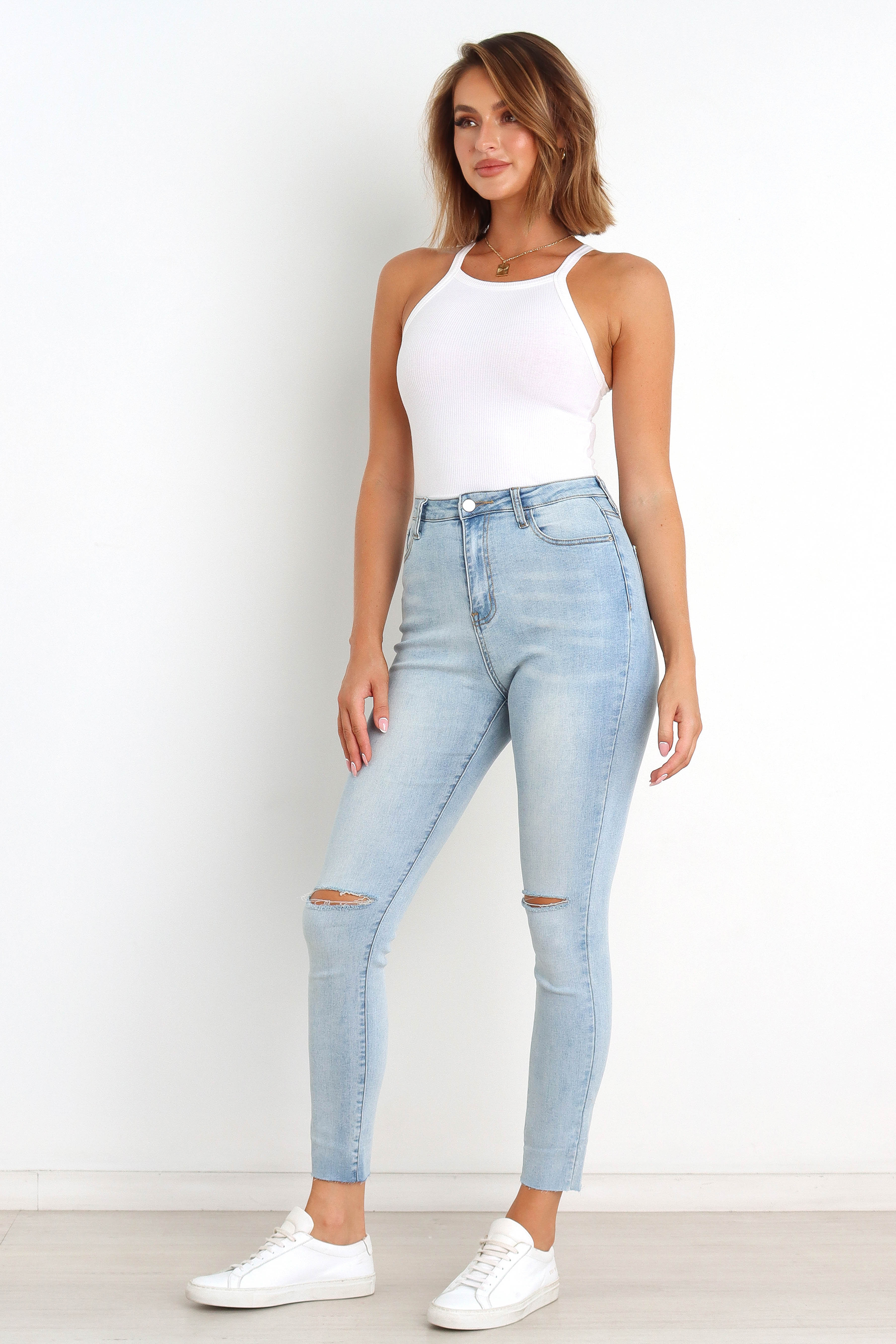Hadie Jeans - Light Blue Wash