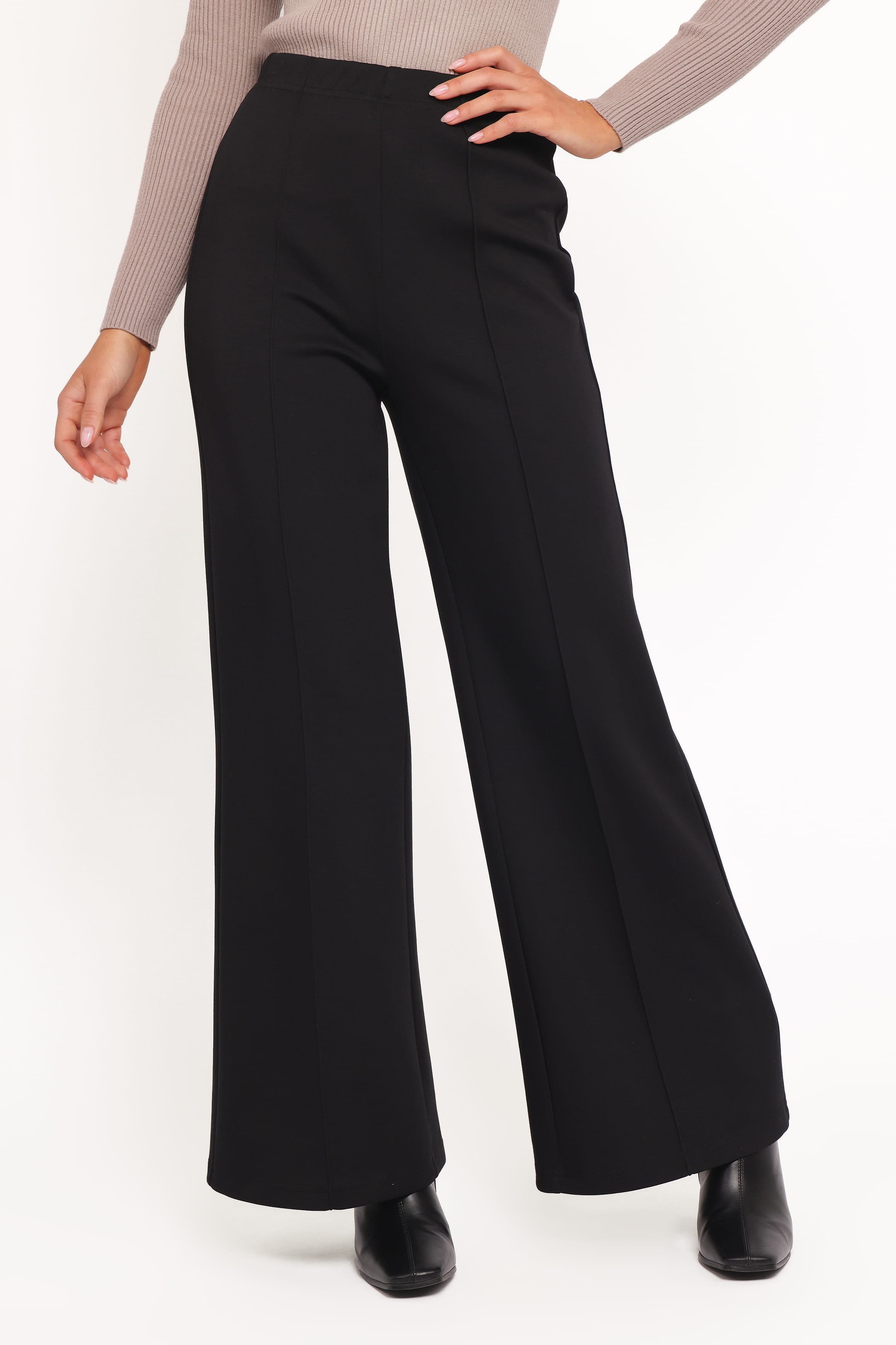 Jade Wide Leg Pant - Black