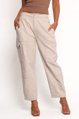 Kiah Cargo Pant - Ecru