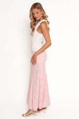 Larina Maxi Skirt - Pink