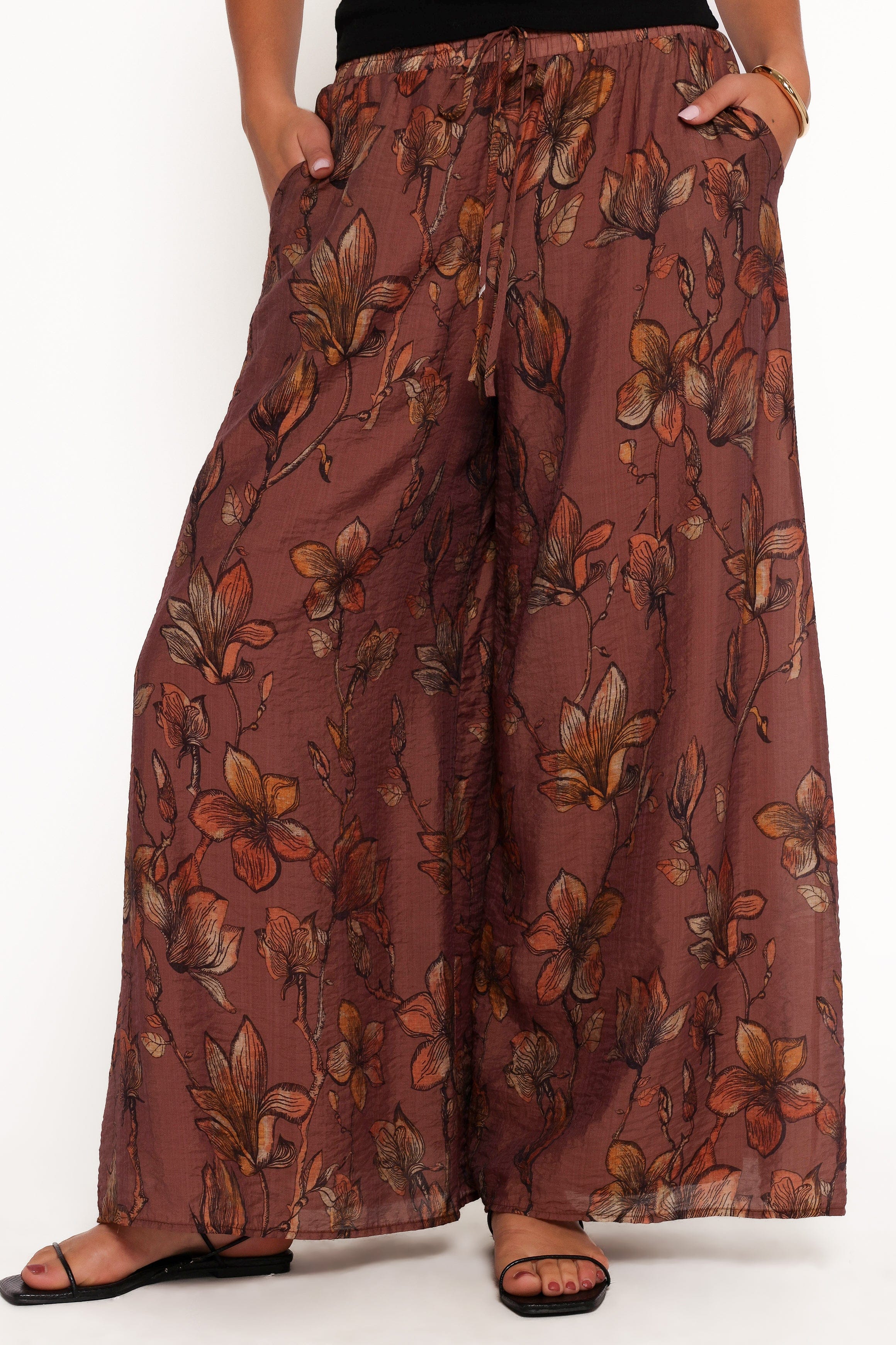 Larson Pant - Brown Floral