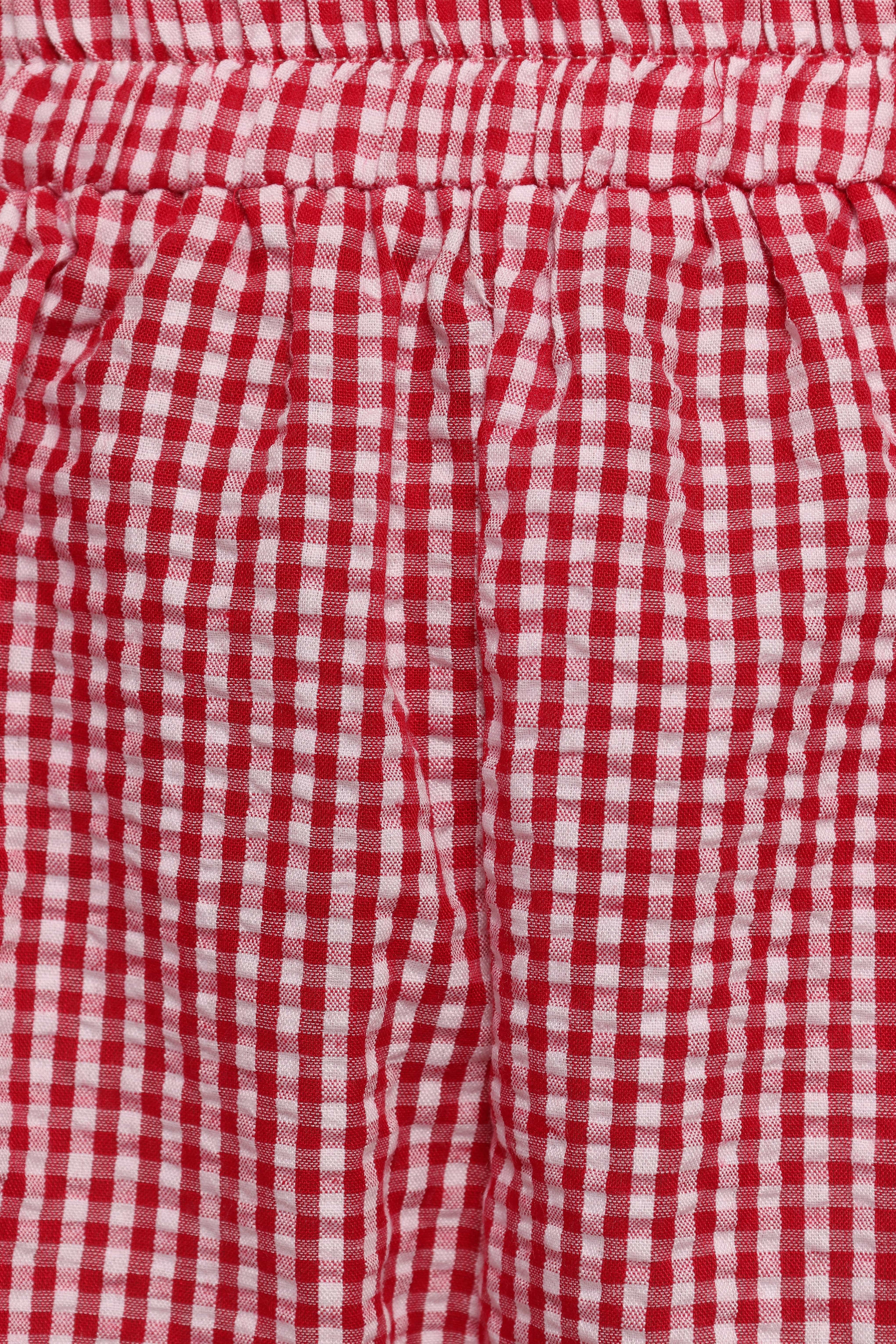 Libby Shorts - Red Gingham