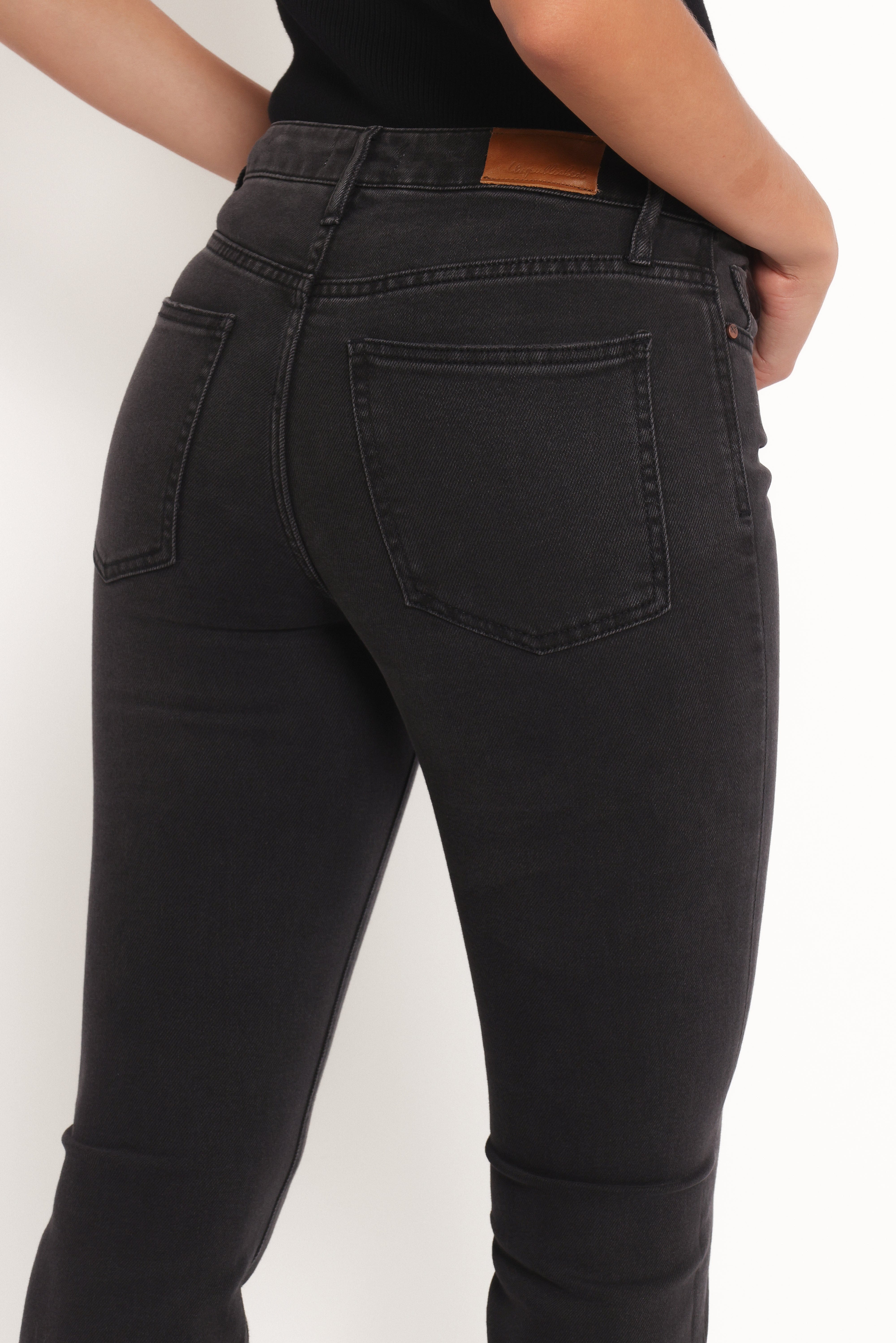 Marlow Mid Rise Crop Flare Jeans - Psych