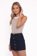 Narla Mini Skirt - Dark Denim