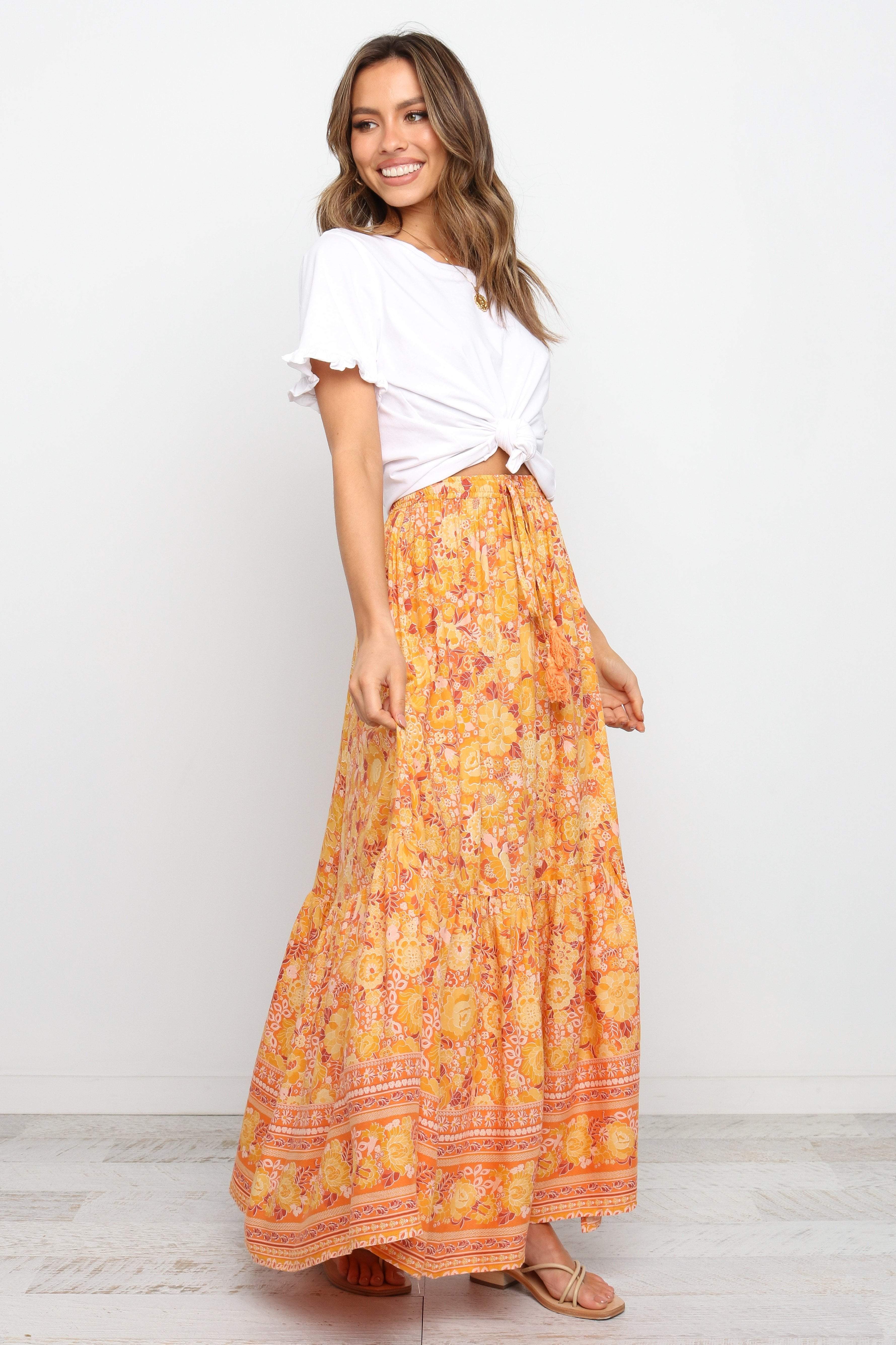 Nyasa Skirt - Orange