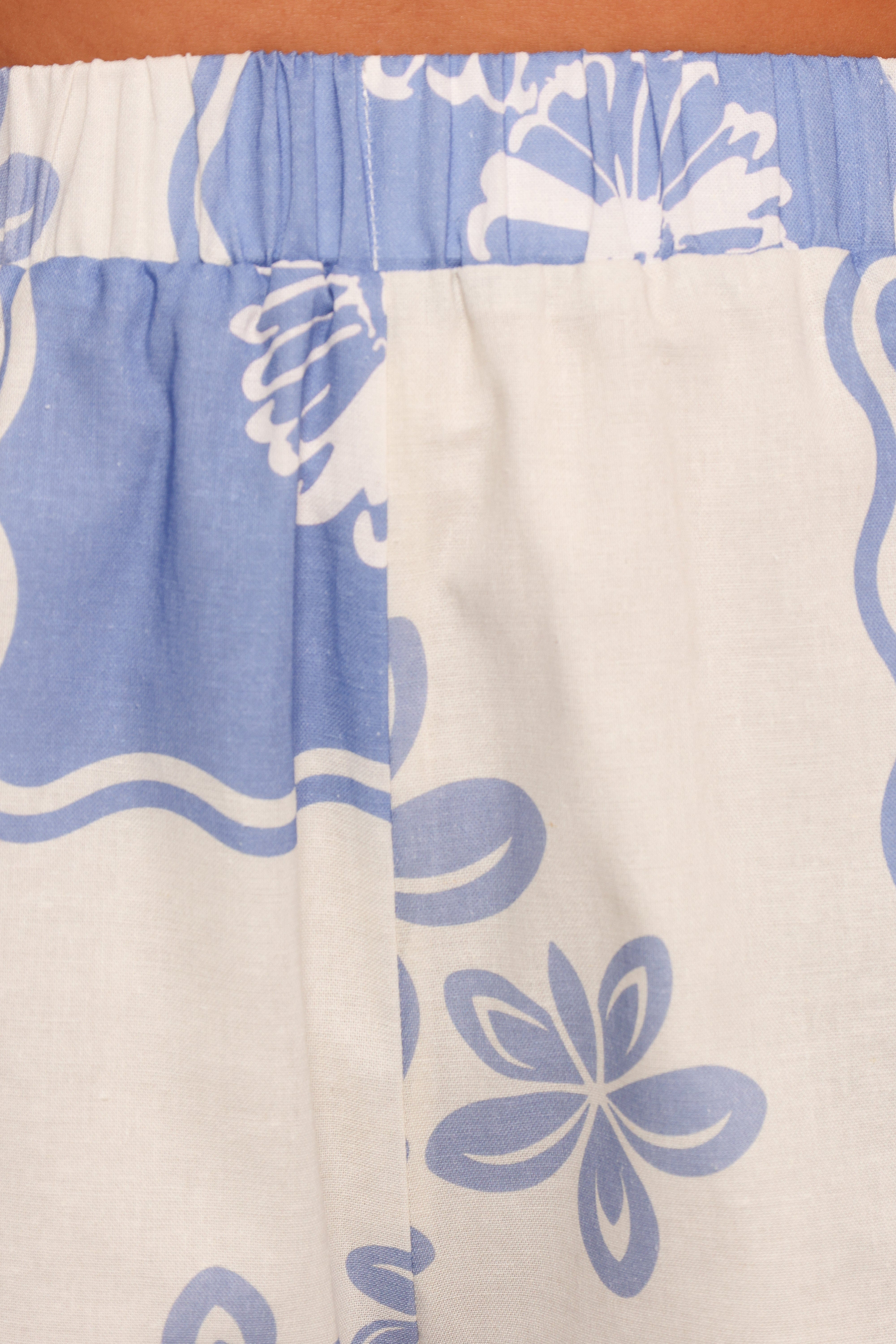 Shellie Shorts - Blue Dahlia