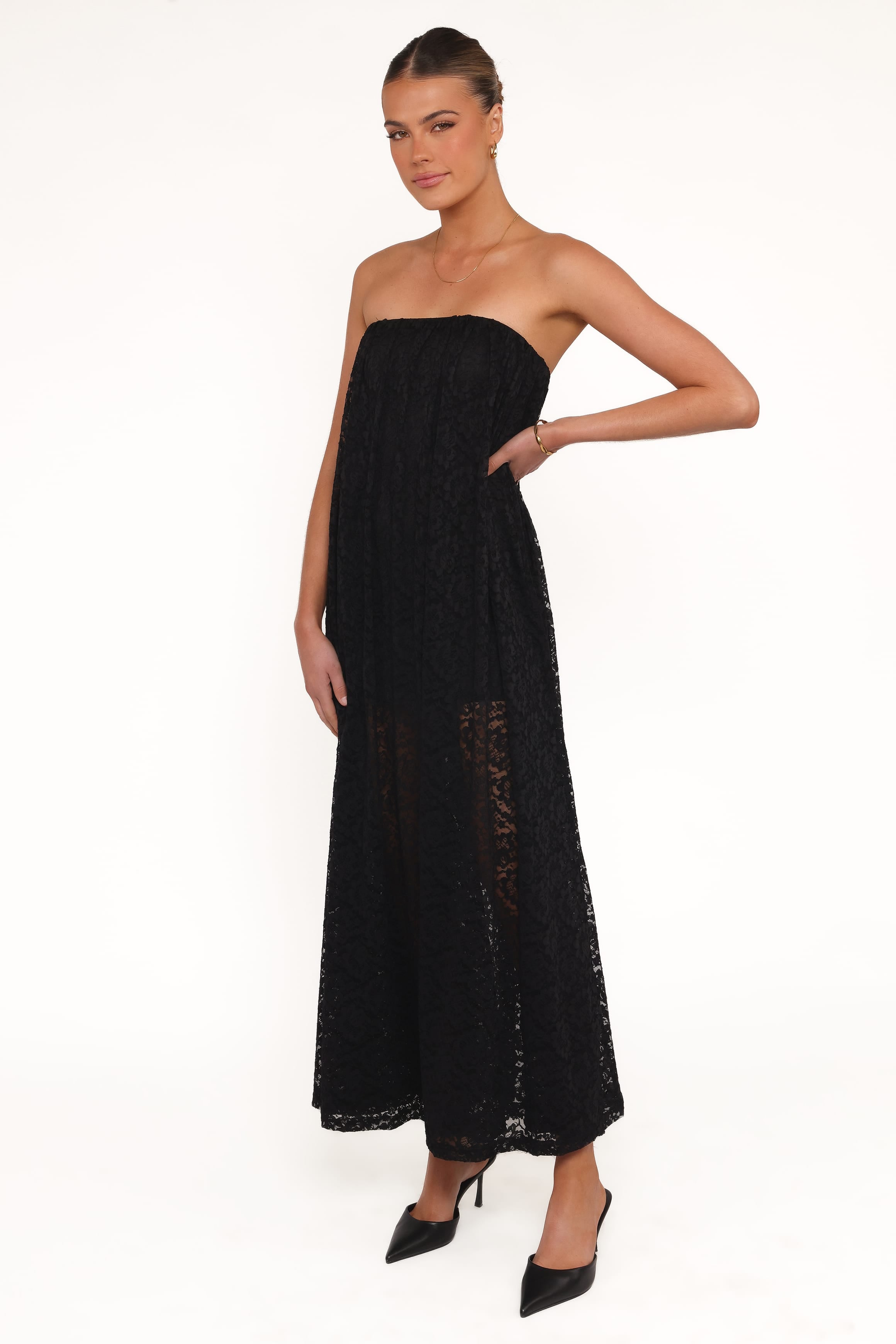 Davina Maxi Dress - Black Lace