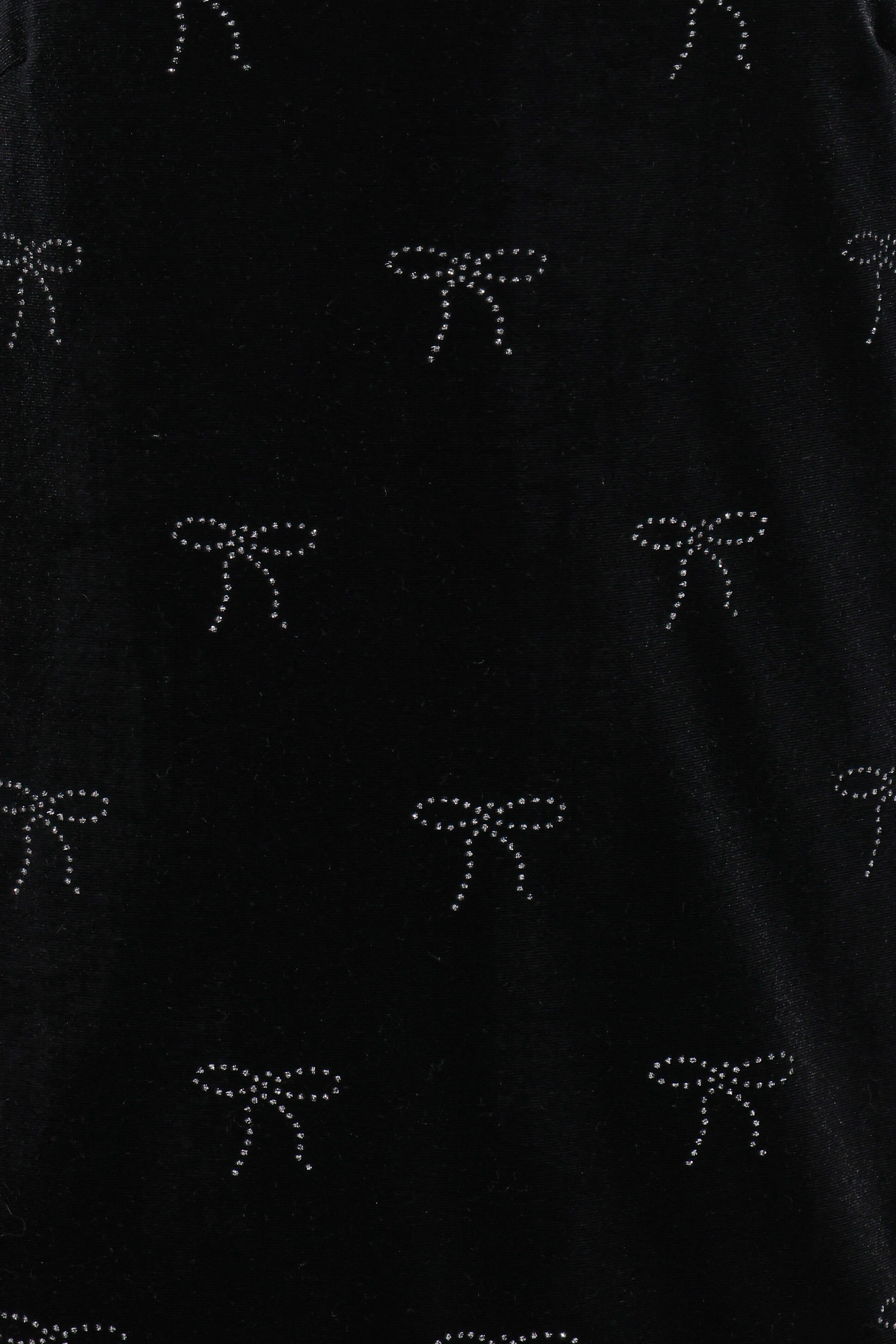 Eileen Mini Dress - Black Velvet