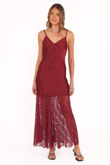 Elowyn Maxi Dress - Cherry