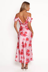 Esther Midi Dress - Pink