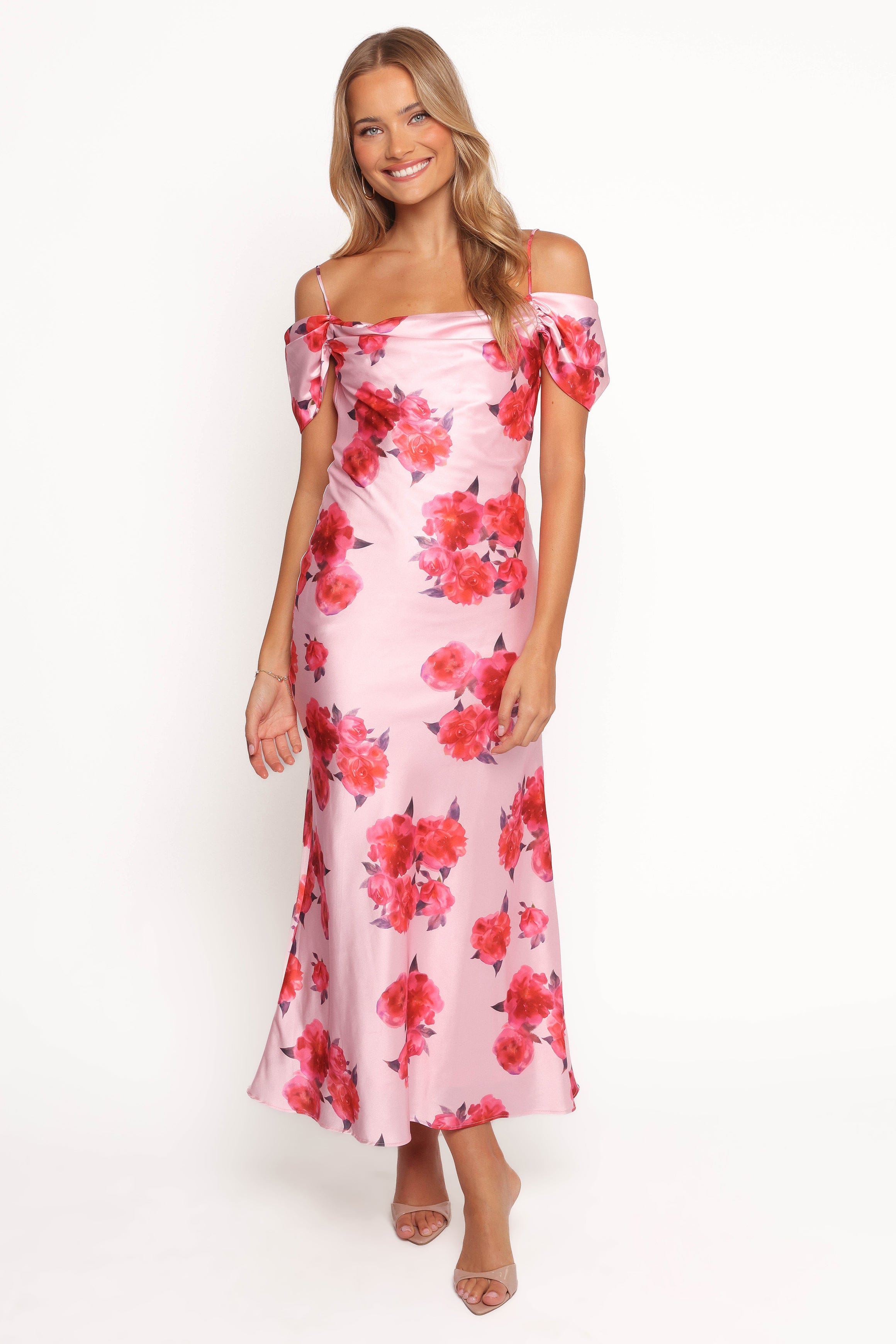 Esther Midi Dress - Pink