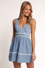Estrella Mini Dress - Denim