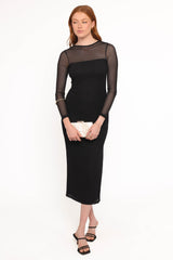 Famille Midi Dress - Black