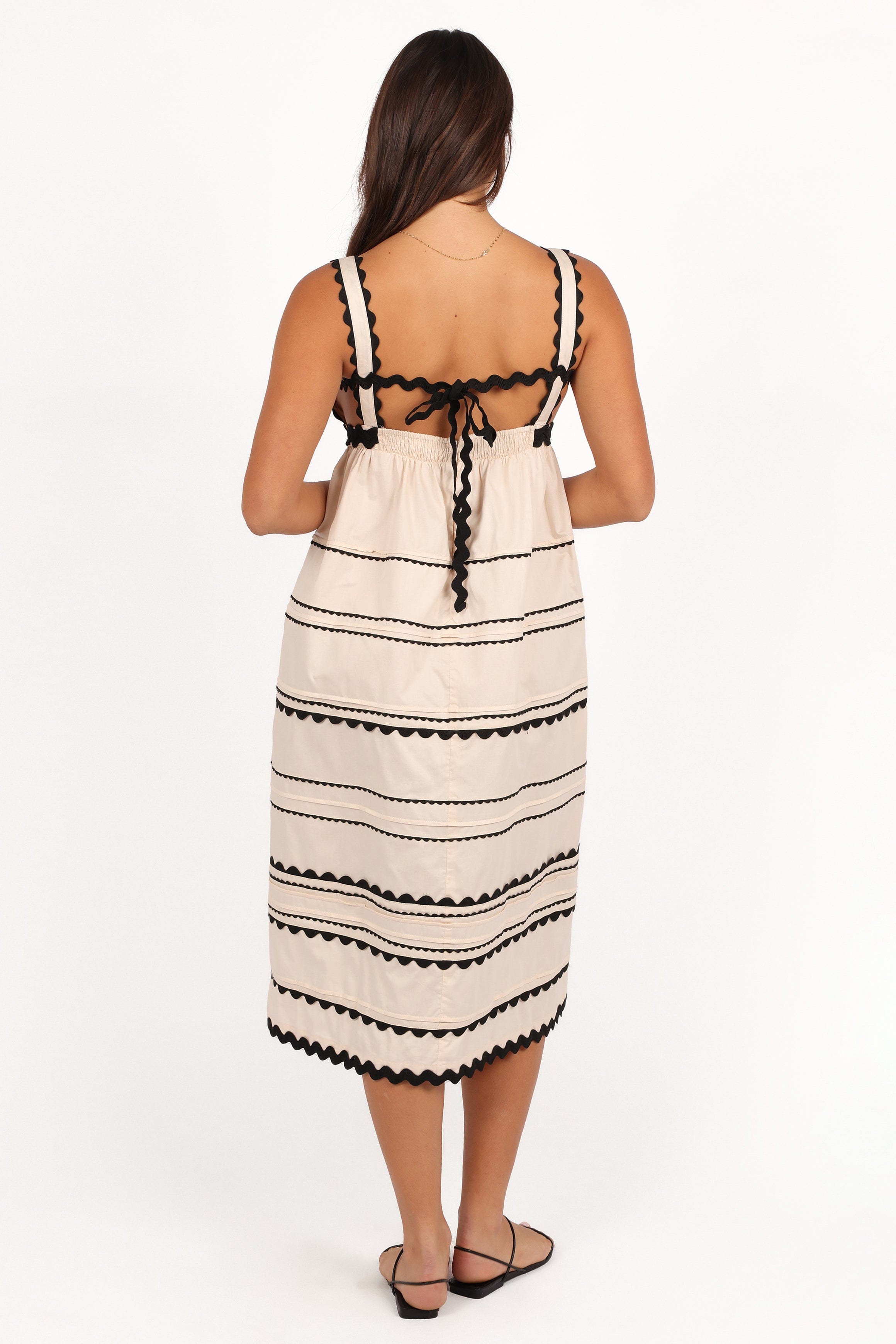 Jeanie Midi Dress - Natural