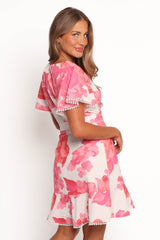 Jem Mini Dress - Pink Floral