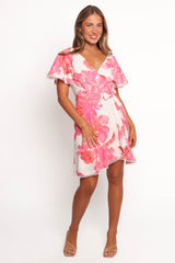 Jem Mini Dress - Pink Floral