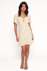 Joss Mini Dress - Cream Yellow