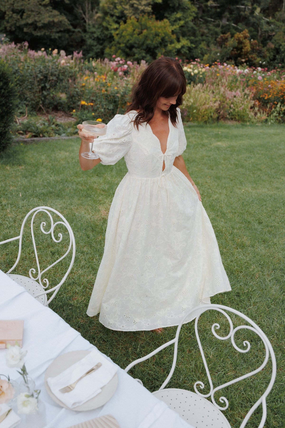 Karla Maxi Dress - Butter Yellow Broderie
