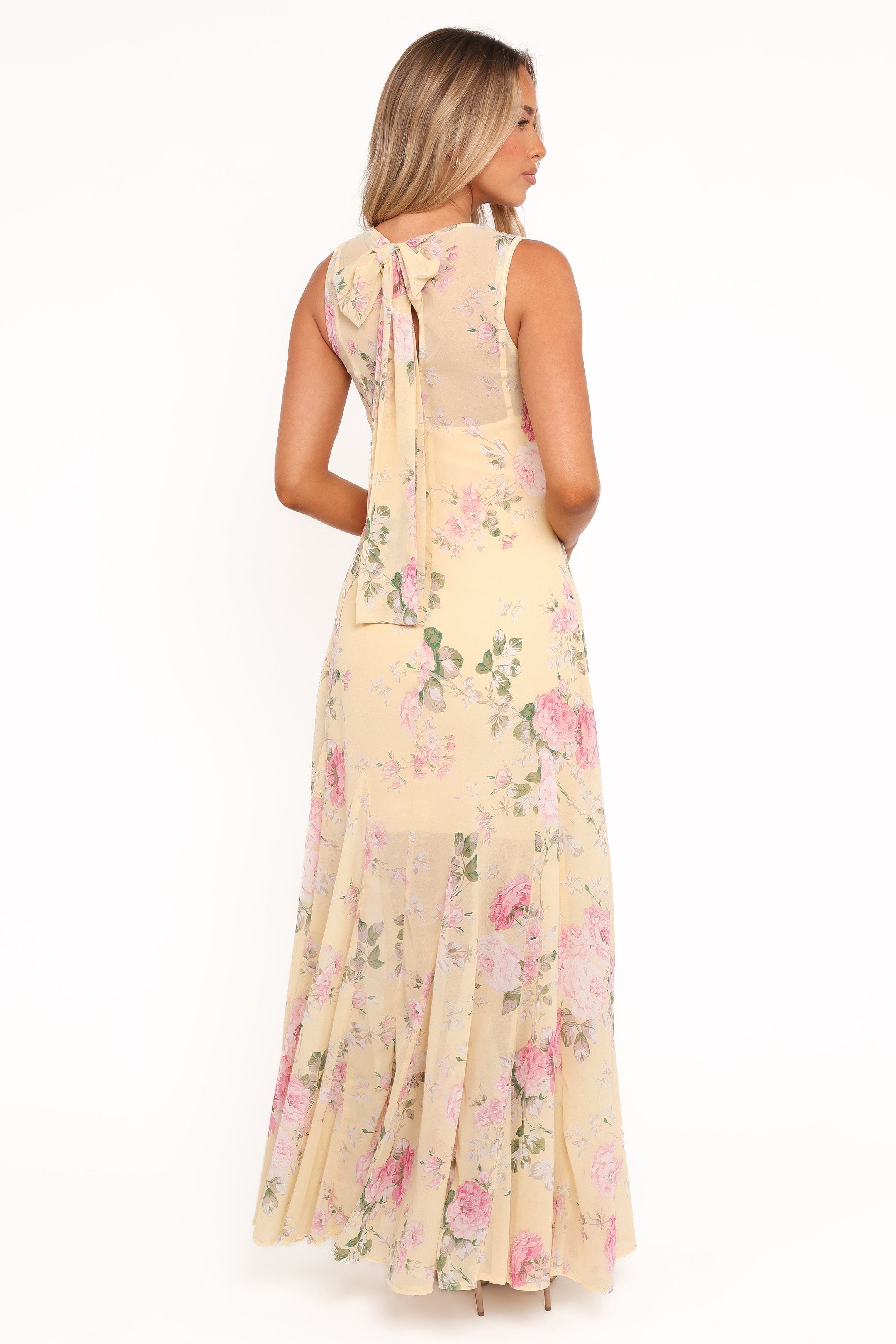 Keani Maxi Dress - Yellow Floral