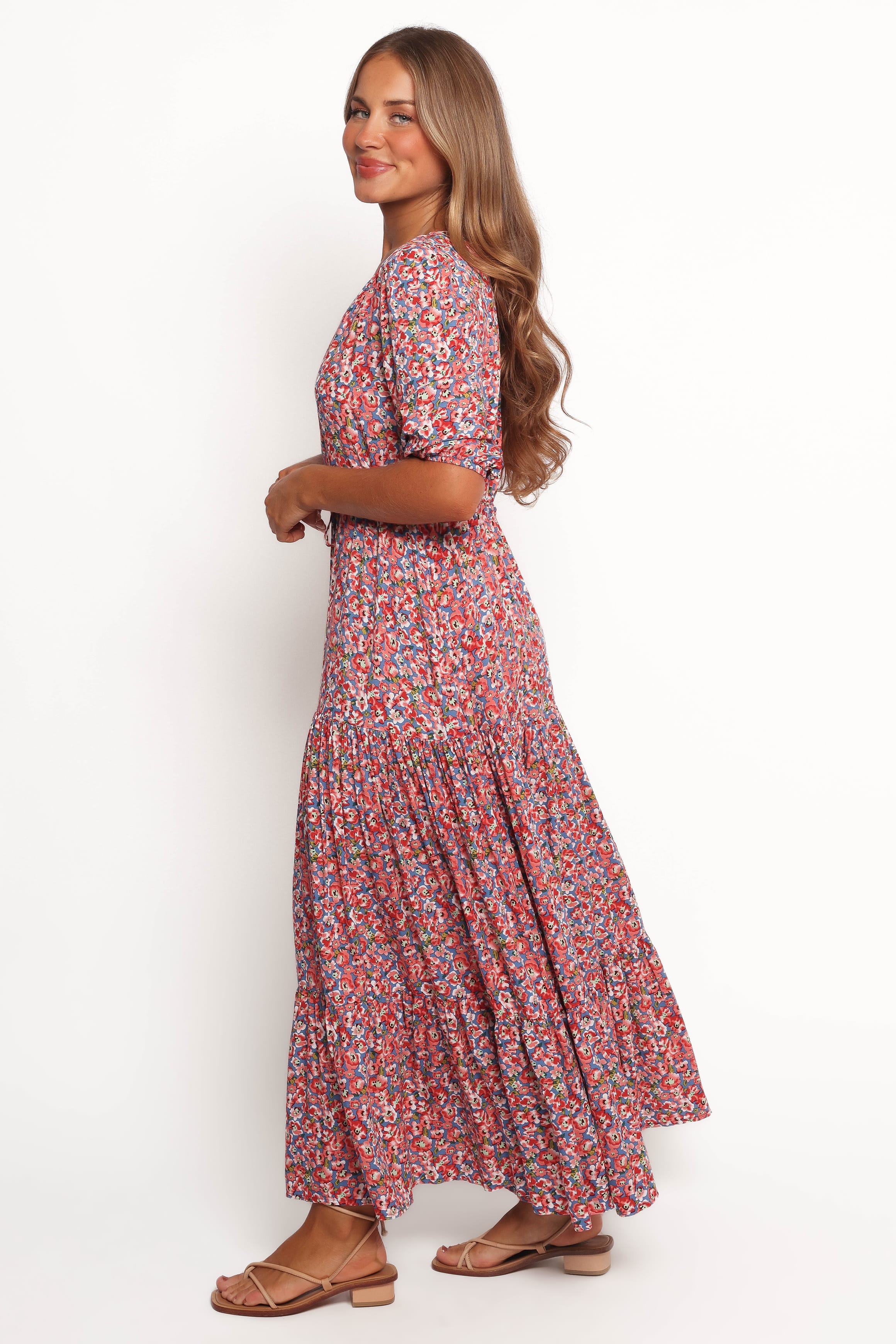 Kelda Dress - Blue Ditsy Floral