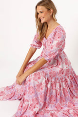 Kelda Dress - Pink/Purple