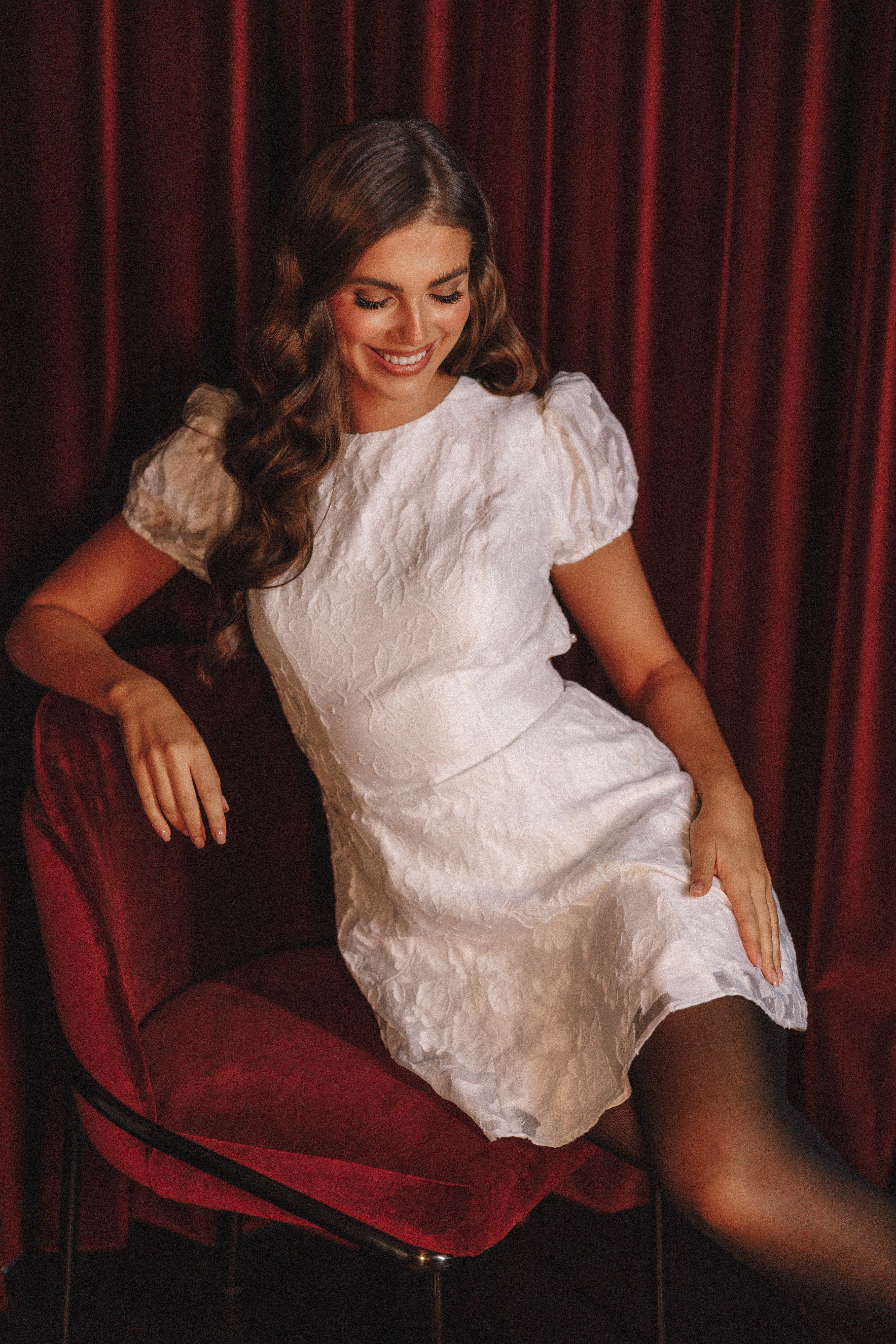 Kimmy Backless Mini Dress - White