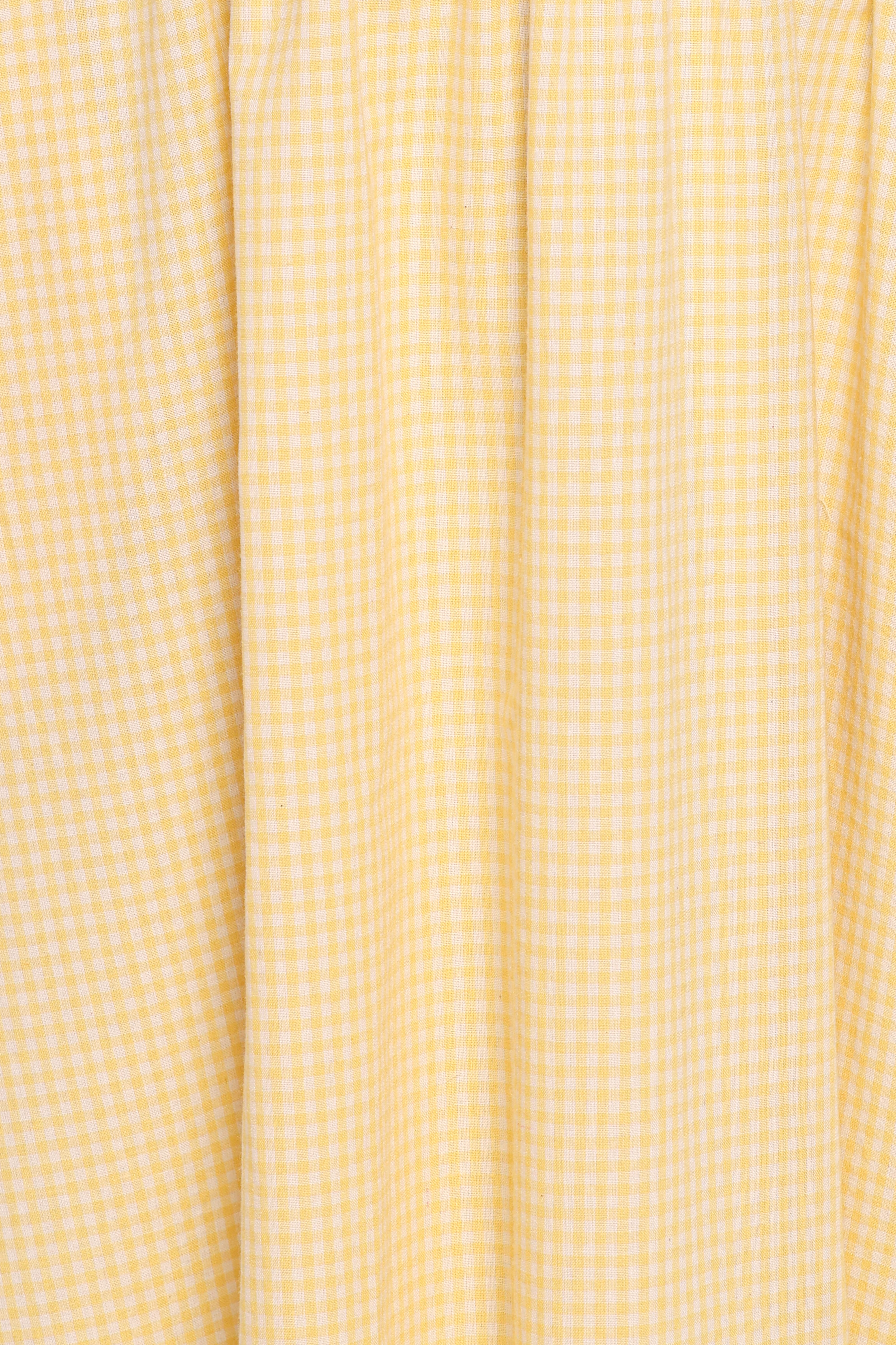 Kinslee Midi Dress - Yellow Gingham